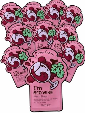 TonyMoly  I’m Red Wine face masks set of 10 new